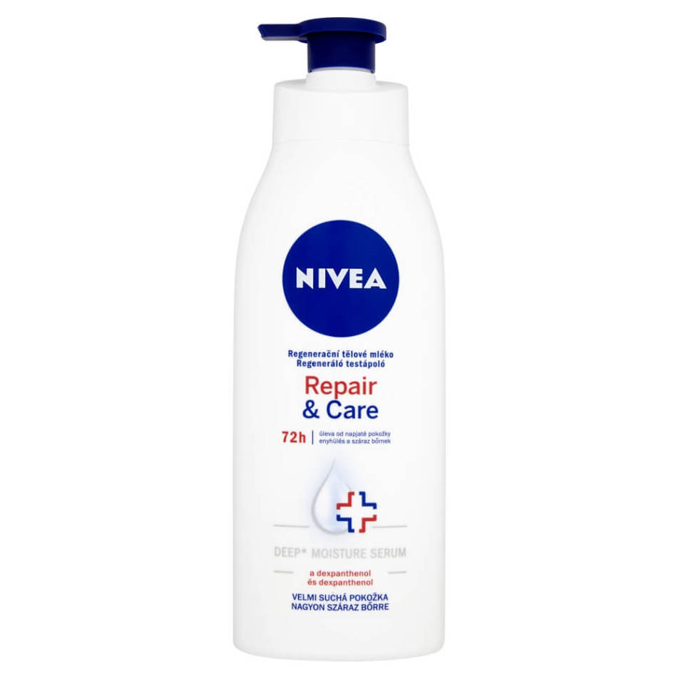 NIVEA Tělové mléko 400ML Repair and Care PUMPA