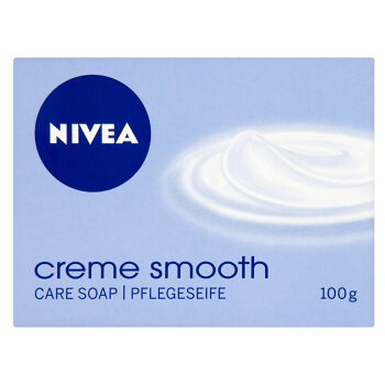 NIVEA Creme Smooth Pečující krémové mýdlo Tuhé 100 g