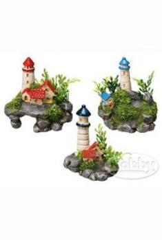 Nobby akvarijní dekorace Maják s domečkem mix 6ks (Akvaristika)