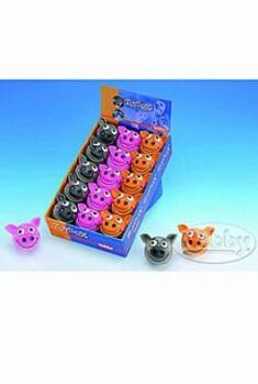 Nobby hračka pes Hlava prase s ušima latex 8cm 15ks (Gumové hračky a kousadla)