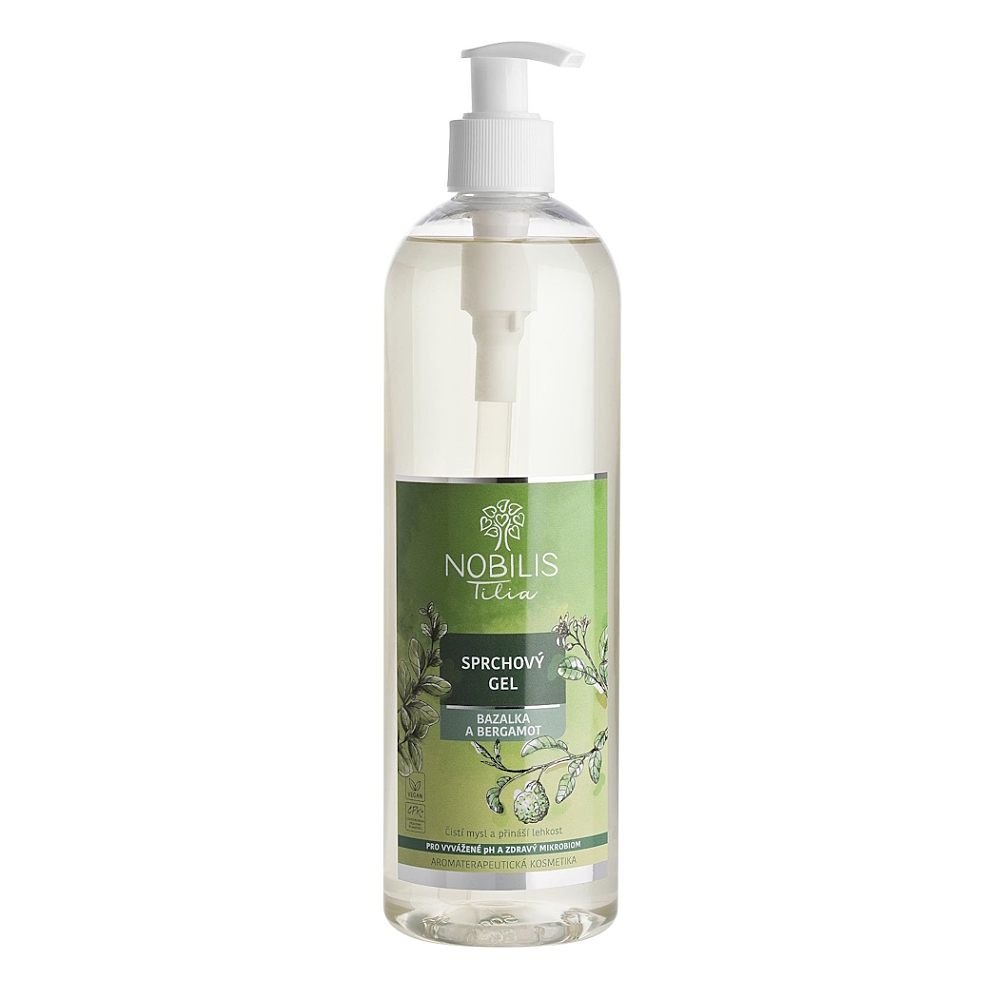 NOBILIS TILIA Sprchový gel bazalka a bergamot 500 ml
