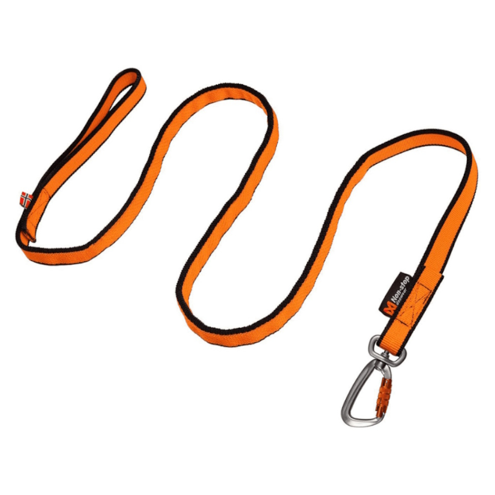 NON-STOP Dogwear Bungee leash orange vodítko s amortizérem 2 m