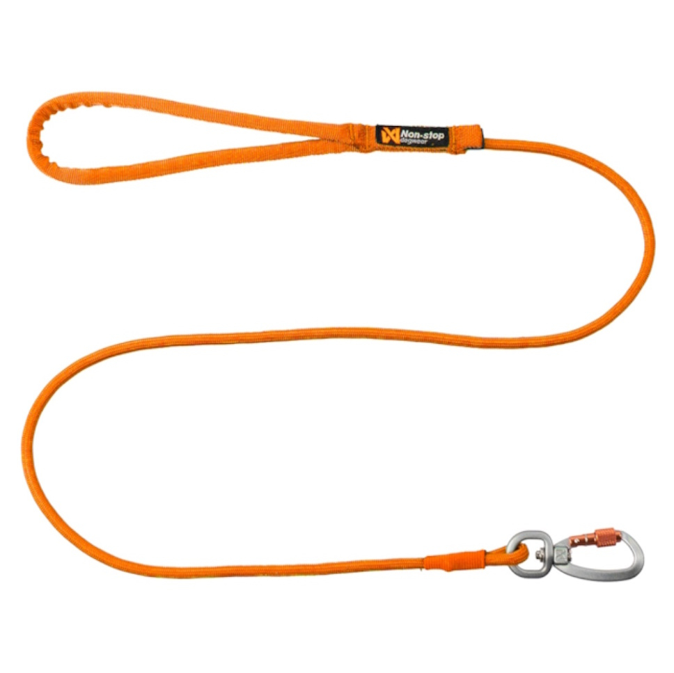 E-shop NON-STOP Dogwear Trekking rope leash orange 1.2 m, Tloušťka vodítka (mm): 6