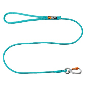 NON-STOP Dogwear Trekking rope leash teal vodítko pro psy 2 m, Tloušťka vodítka (mm): 8 (Obojky, postroje a vodítka pro psy)