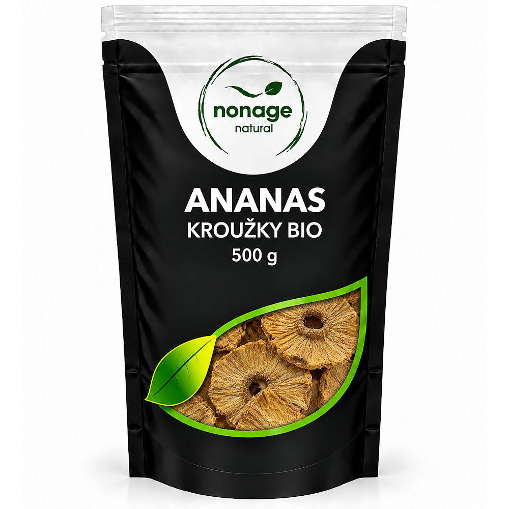 NONAGE Ananas kroužky sušené natural 500 g