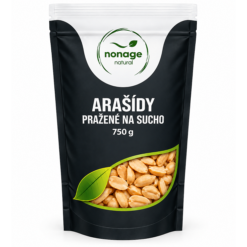 NONAGE Arašídy pražené na sucho 750 g