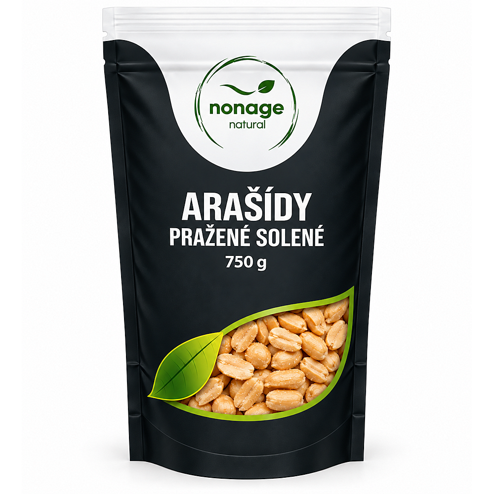 NONAGE Arašídy pražené solené 750 g