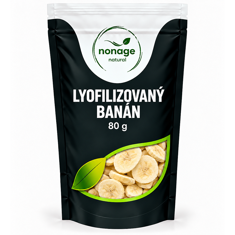 NONAGE Banán plátky lyofilizované 80 g