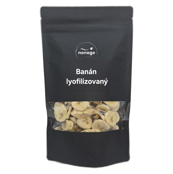 NONAGE Banán plátky lyofilizované 80 g (Sušený banán) - Přírodní, Jednosložkové, Lyofilizované
