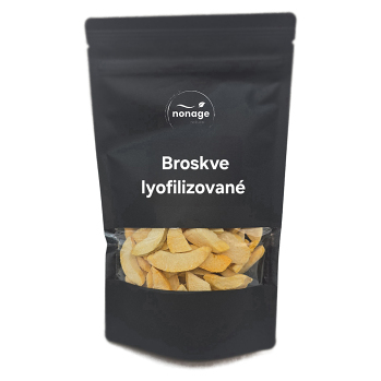 NONAGE Broskve plátky lyofilizované 80 g (Různorodé ovoce) - Přírodní, Jednosložkové, Lyofilizované