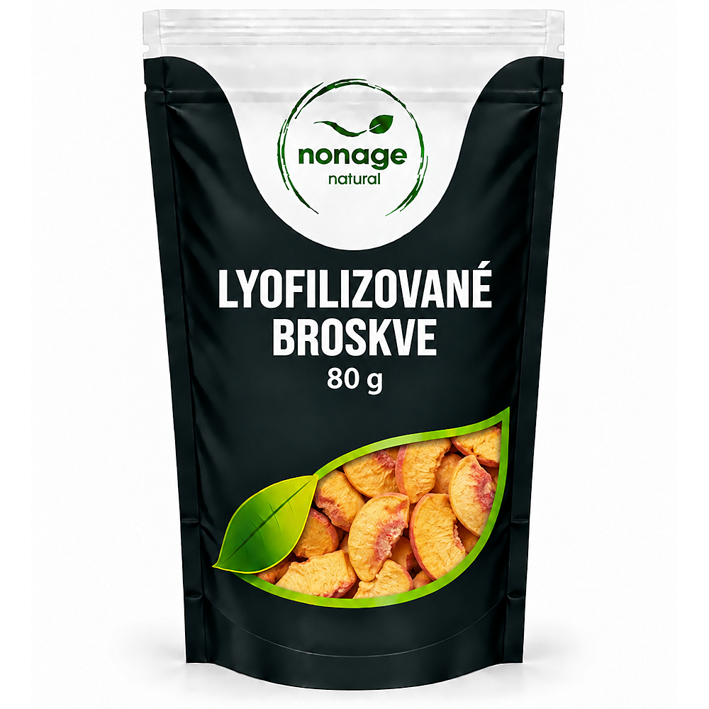 NONAGE Broskve plátky lyofilizované 80 g