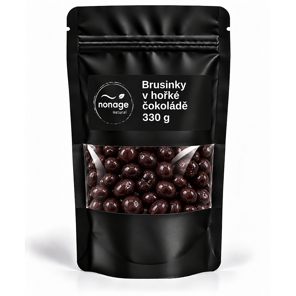NONAGE Brusinky v hořké čokoládě 330 g