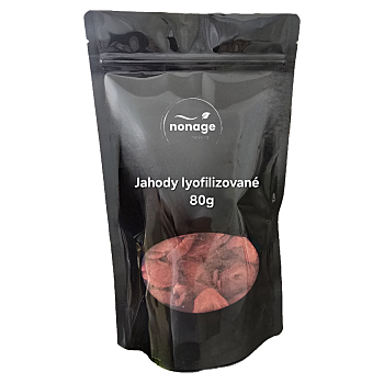 NONAGE Jahody plátky lyofilizované 80 g (Sušené jahody)