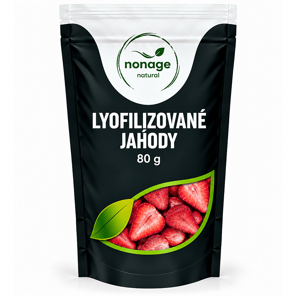 NONAGE Jahody plátky lyofilizované 80 g