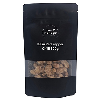 NONAGE Kešu red pepper chilli 300 g (Kešu jádra) - Slané, Pražené
