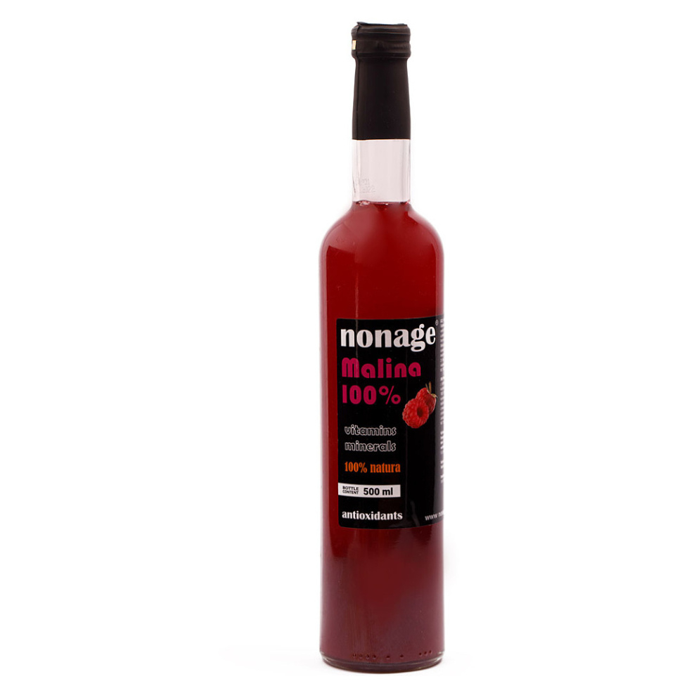E-shop NONAGE Malina 100% juice premium 500 ml