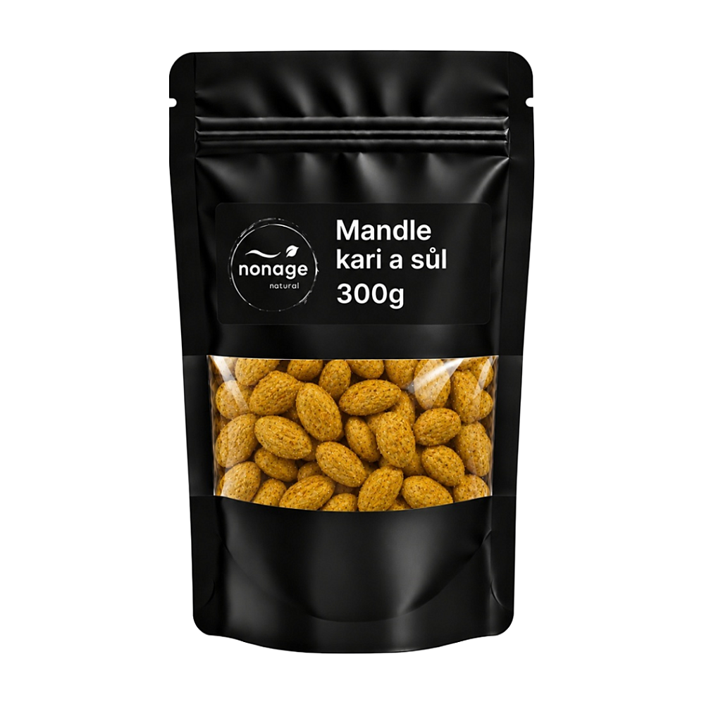 NONAGE Mandle kari a sůl 300 g