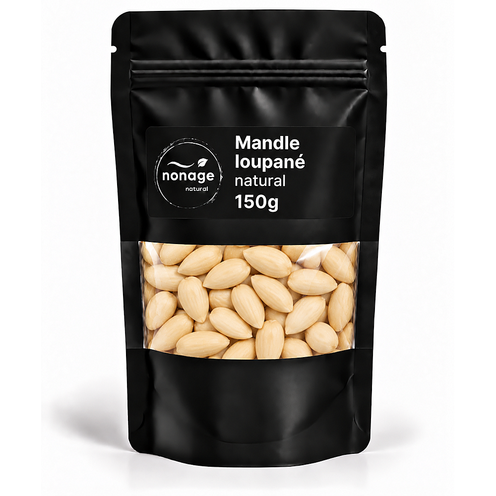 NONAGE Mandle loupané natural 150 g
