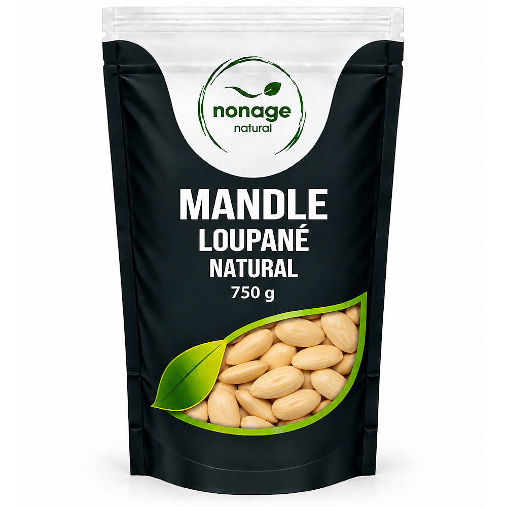 NONAGE Mandle loupané natural 750 g