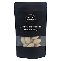 NONAGE Mandle v bílé čokoládě obalené kokosem 330 g