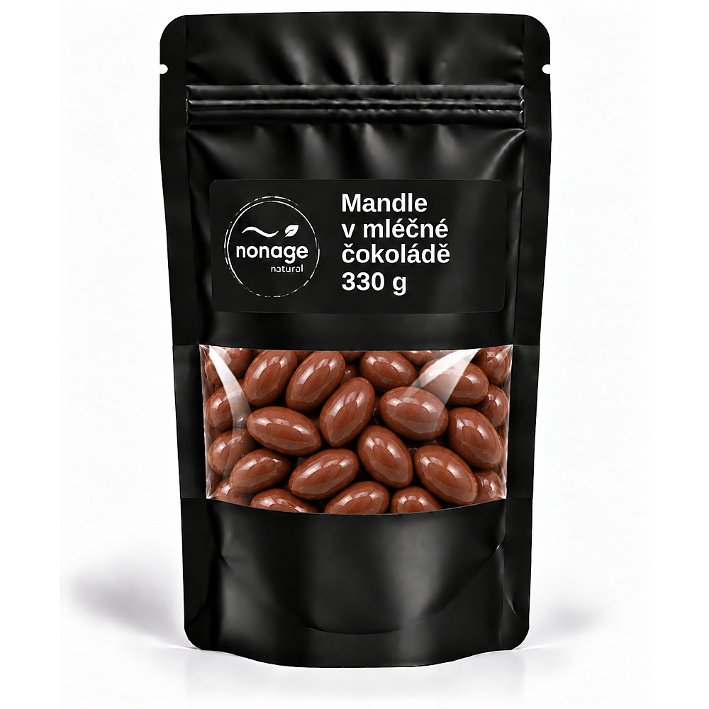 NONAGE Mandle v mléčné čokoládě 330 g