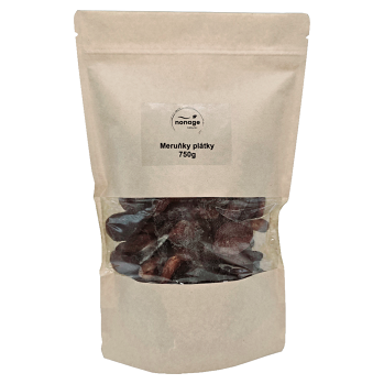 NONAGE Meruňky plátky 750 g (Sušené ovoce a zelenina) - Přírodní, Jednosložkové, Jednodruhové