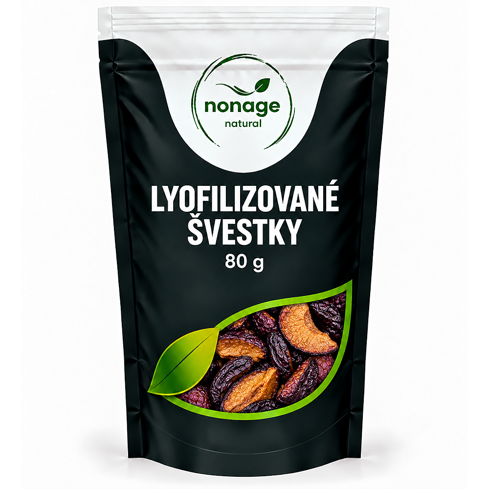 NONAGE Švestky lyofilizované 80 g