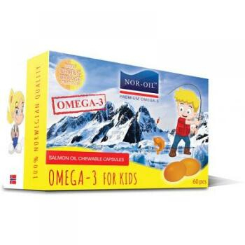 Nor-oil omega 3 s příchutí pro děti 60 kapslí
