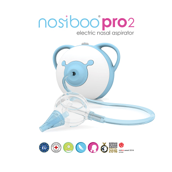 NOSIBOO Pro2 Elektrická odsávačka nosních hlenů modrá