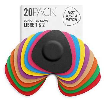 NOT JUST A PATCH Náplast k senzorům FSL / Medtronic multicolor 20 ks (Ochrana senzoru)