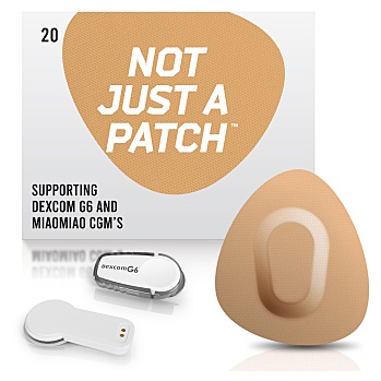 NOT JUST A PATCH Náplast k senzorům Dexcom / MiaoMiao tělová 20 kusů (Ochrana senzoru)