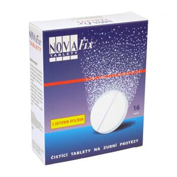 Novafix tbl.16 - čištění zubních protéz