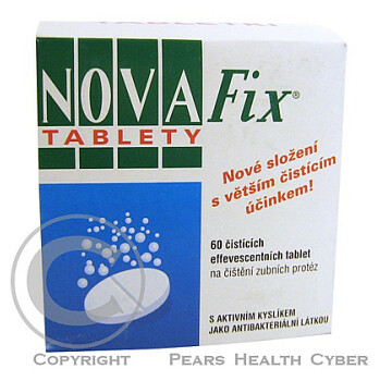 Novafix tbl.60 - čištění zubních protéz
