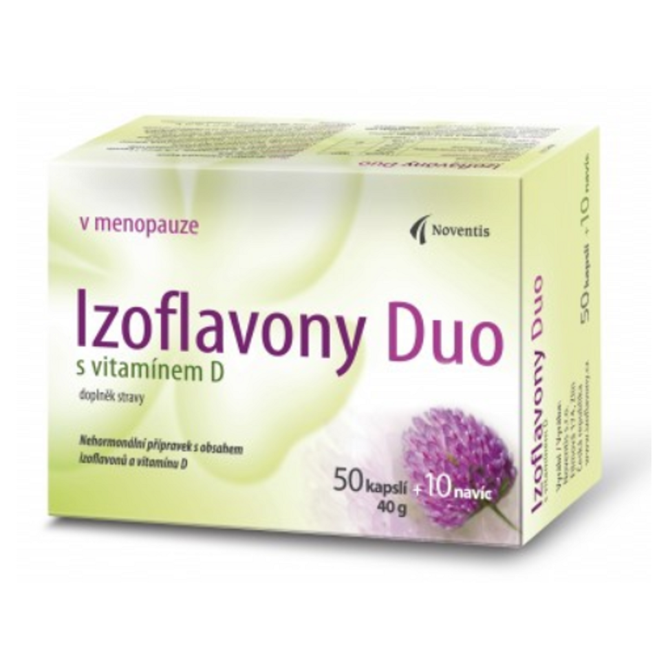 E-shop NOVENTIS Izoflavony duo s vitamínem D 60 kaplsí