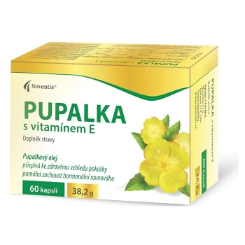 NOVENTIS Pupalka s vitamínem E 60 kapslí (Vitamíny na pleť) - Přírodní