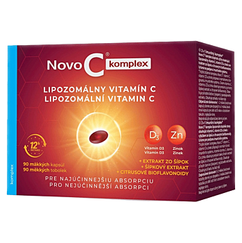 NOVO C komplex Lipozomální vitamín C měkké 90 tobolek (Vitamín C) - Vícesložkové, Lipozomální, Postupné uvolňování