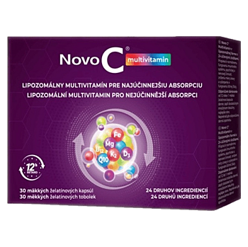 NOVO C multivitamin měkké 30 tobolek (Multivitamíny) - Vícesložkové, Lipozomální, Postupné uvolňování