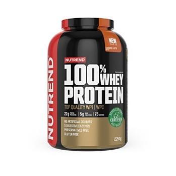 NUTREND 100% Whey protein čokoláda a lískový ořech 2250 g (Syrovátkové proteiny)