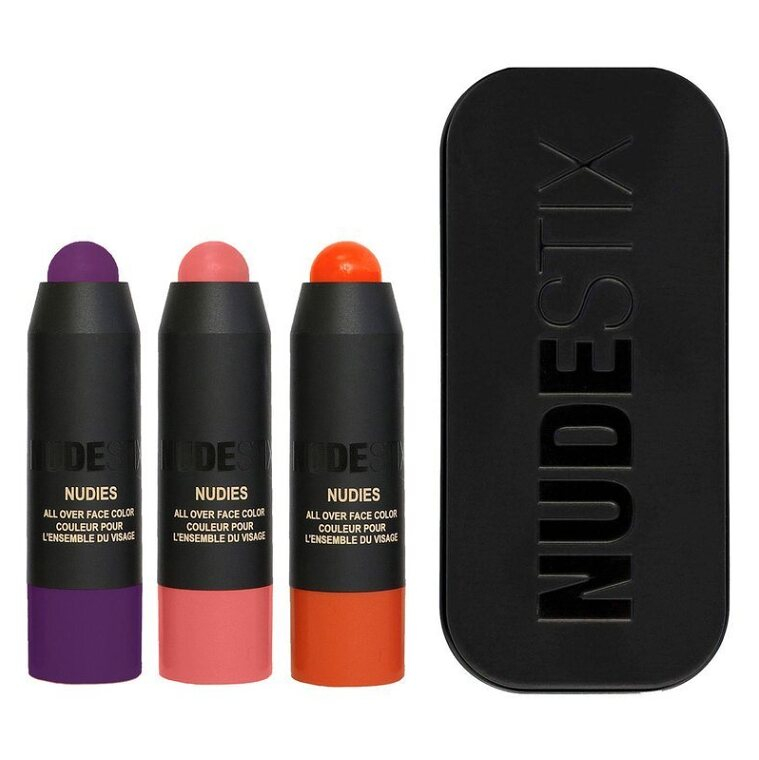 NUDESTIX Dárková sada dekorativní kosmetiky Trendy Blush Mini 3 ks