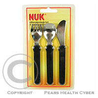 NUK-Dětský příbor na učení (vidlička+lžíce+nůž)