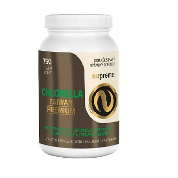 NUPREME Chlorella Taiwan premium 750 tablet (Na podporu trávení a vylučování)