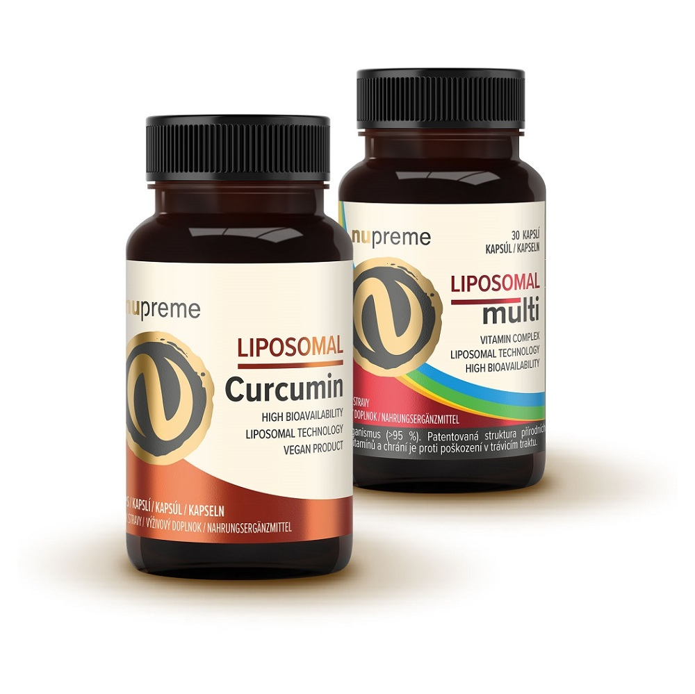 E-shop NUPREME Liposomal Curcumin 30 kapslí + Liposomal Multivitamin 30 kapslí