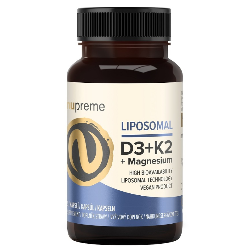 E-shop NUPREME Liposomal Vitamín D3 + K2 30 kapslí