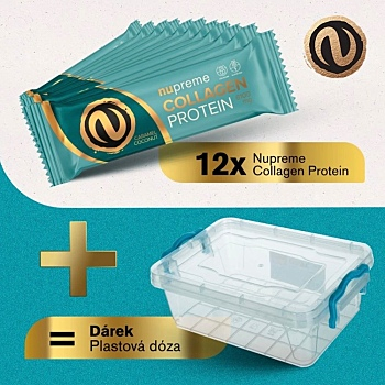 NUPREME Proteinové tyčinky kokos a karamel v dóze 12 ks (Tyčinky) - Sladké