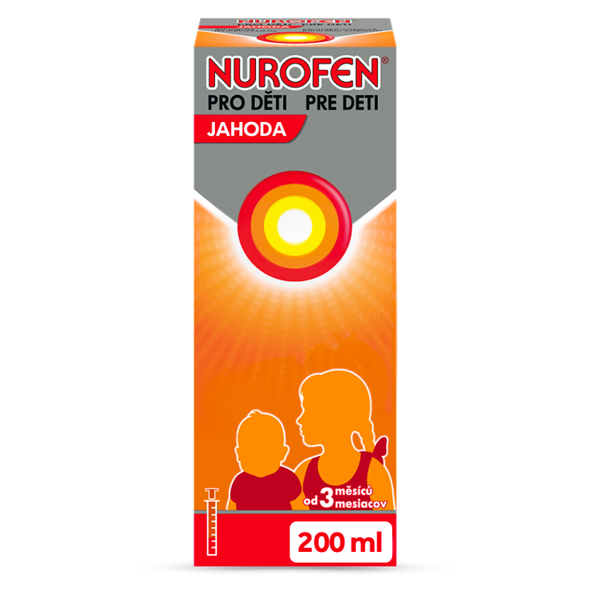 Levně NUROFEN Pro děti jahoda suspenze 20 mg/ml 200 ml II