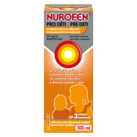 NUROFEN Pro děti pomeranč suspenze 20 mg/ml 100 ml NUROFEN Pro děti pomeranč suspenze 20 mg/ml 100 ml