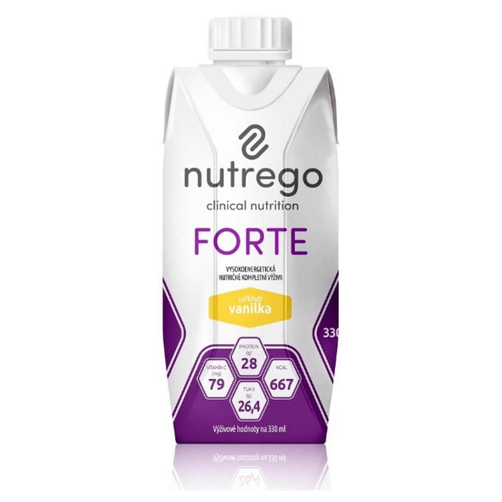 Levně NUTREGO FORTE Výživa vanilka 12 x 330 ml
