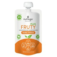 NUTREGO Fruty plus výživa broskev 4 x 175 ml