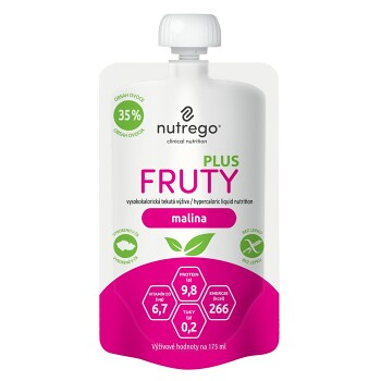 NUTREGO Fruty plus výživa malina 4 x 175 ml