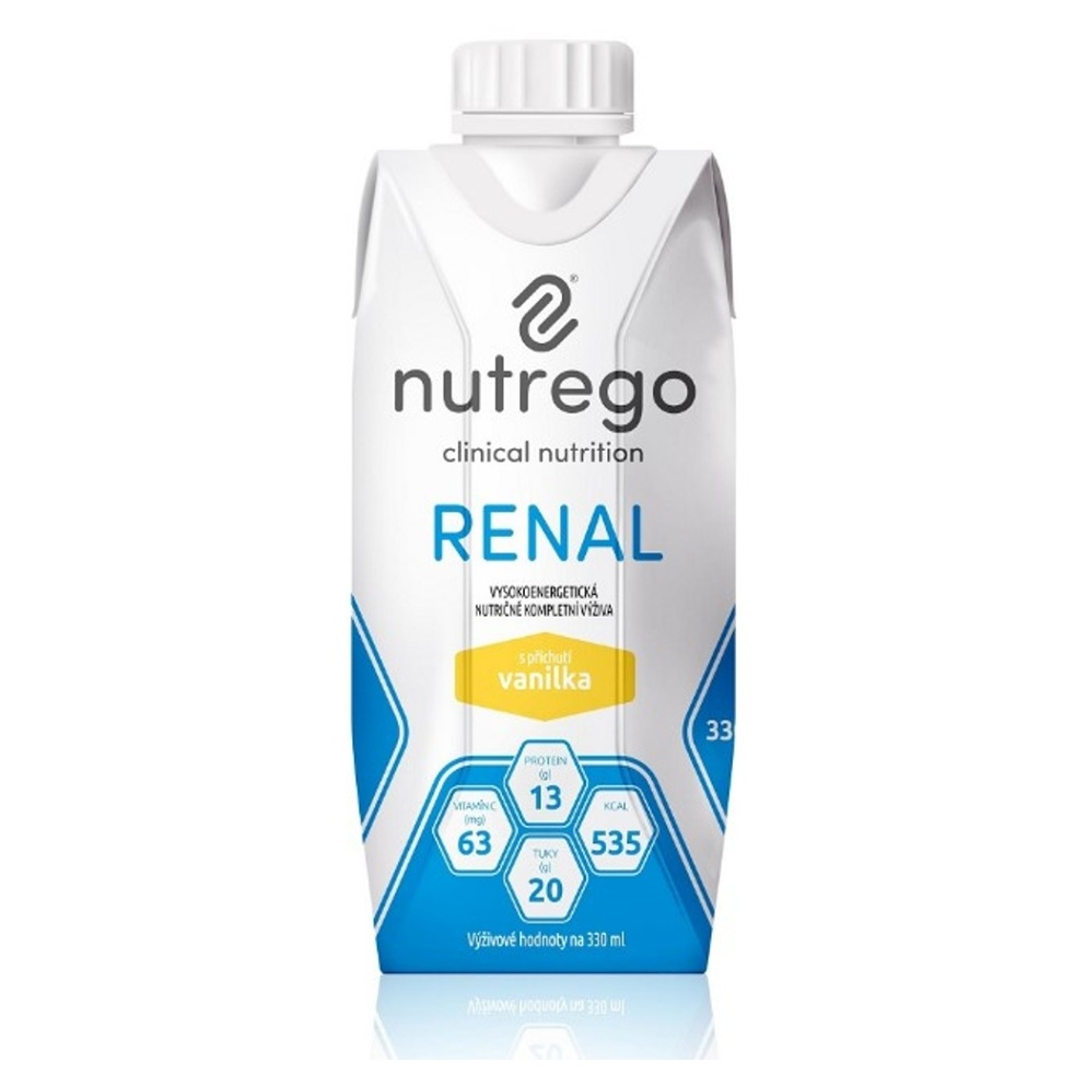 Levně NUTREGO RENAL Výživa vanilka 12 x 330 ml
